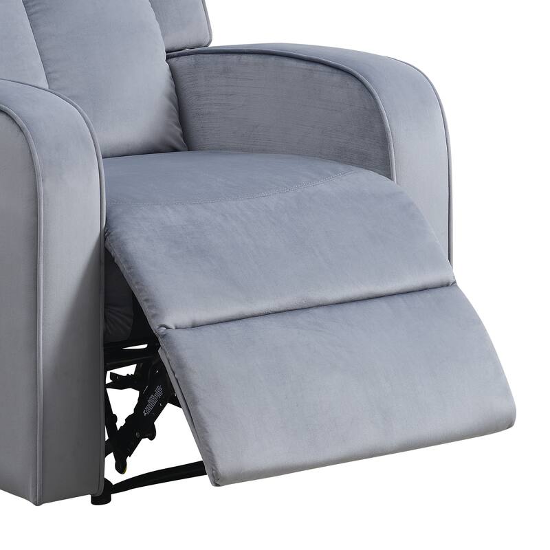 Dale Grey Fabric Upholstered Reclining Chair