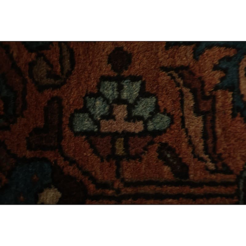 Hand Knotted Oriental 100% Wool Carpet Tribal Oranges & Rust Lilian Area Rug - 3' 0'' X 2' 0''