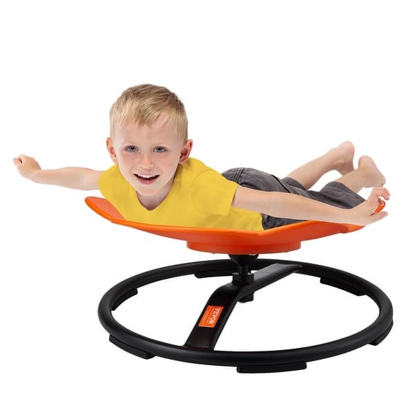 slide 2 of 42, Kids Swivel Chair, Autistic Kids Sensory Toy Chair with Non-Slip Metal Base,for Coordination Balance Focus elephant shape - Orange