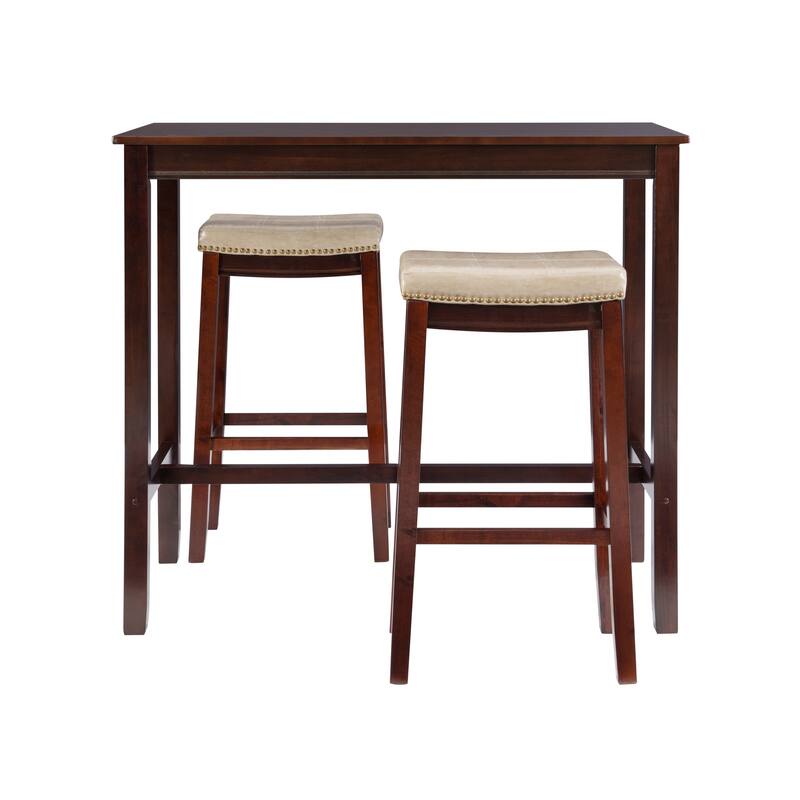 Linon Bridgeport 3-Piece Bar Dining Set