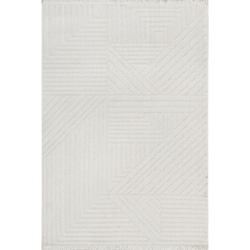 Nuloom Makena Modern Geometric High-Low Area Rug