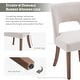 preview thumbnail 143 of 144, Wooden Dining Chairs Set of 2/4/6,Modern Fabric Upholstered Dining Room Chair Kitchen Chairs