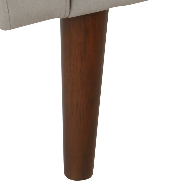 Carson Carrington Hamn Velvet Storage Bench - Gray