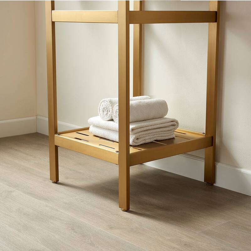 Ablitas 18" Single Vanity in Metal with Stone Sink Top&Mirror