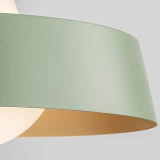 1-Light Modern Brushed Gold Dome Frosted Opal Glass Globe Bubble Pendant Light For Kitchen Island