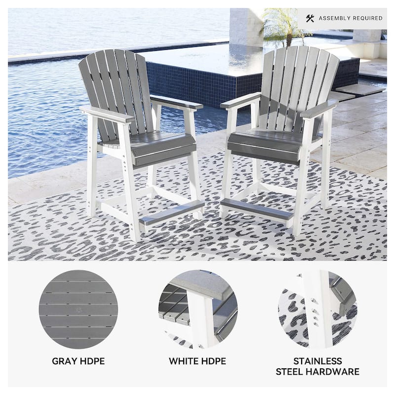 Signature Design by Ashley Eisely Outdoor Counter Height Bar Stool (Set of 2)
