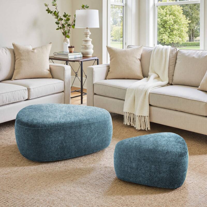 Oversized Triangle Cocktail Ottoman (Set of 2)