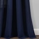 preview thumbnail 20 of 30, Lush Decor Faux Linen Grommet Window Curtain Panel Pair - 84" x 52"