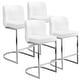 preview thumbnail 2 of 15, 26-Inch Modern Upholstered Bar Stools, Counter Height Bar Stool - 18.11"W x 19.69"D x 37.4"H