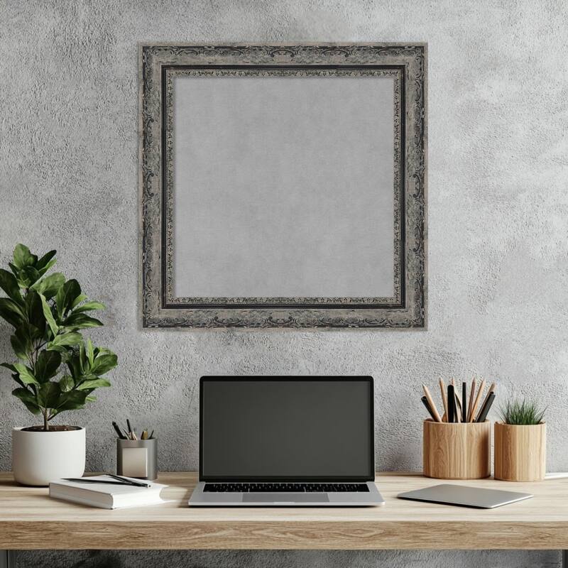 Amanti Art Filigree Gloss Black Framed
