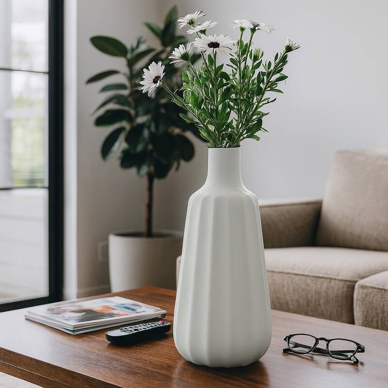 Ecomix Newbridge Fluted Decorative Vase - Teal