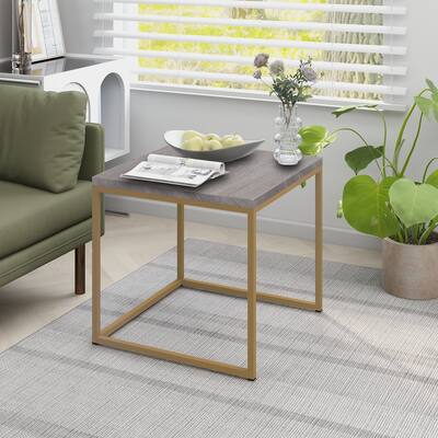 Alazyhome Butterfly Laptop Desk Coffee Table, Gold Frame