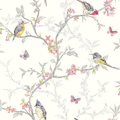 Phoebe Nature Trail Unpasted Wallpaper – 396in x 20.8in