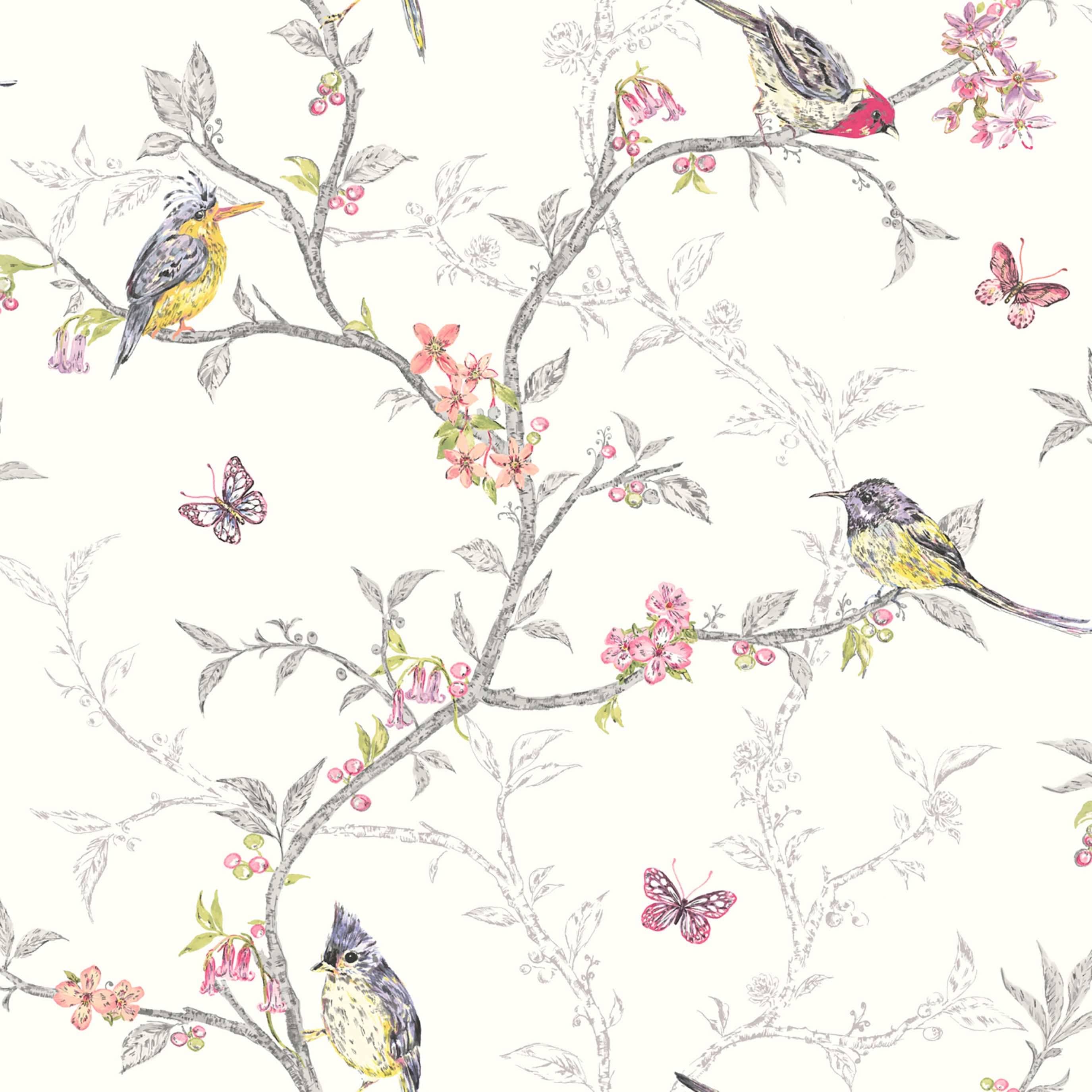 Phoebe Nature Trail Unpasted Wallpaper – 396in x 20.8in