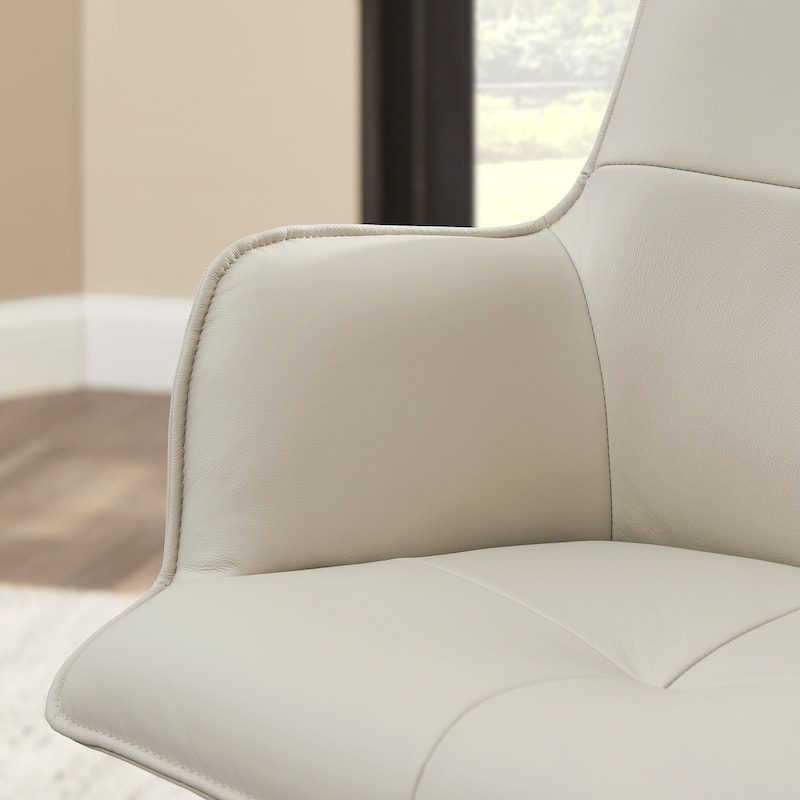 Art Leon Genuine Leather Home Office Swivel Chair