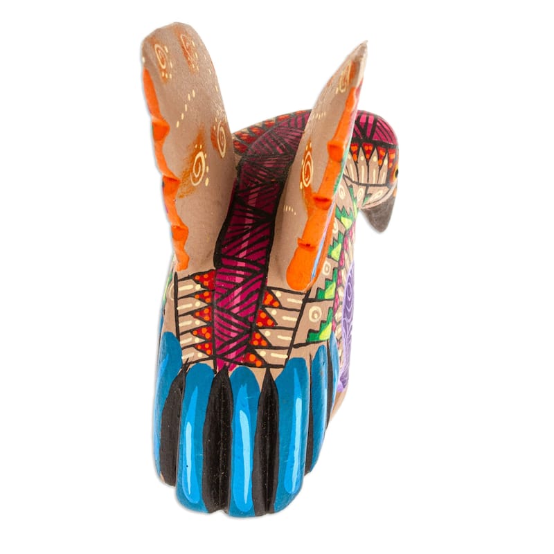 Novica Handmade Fiery Eagle Wood Alebrije Figurine