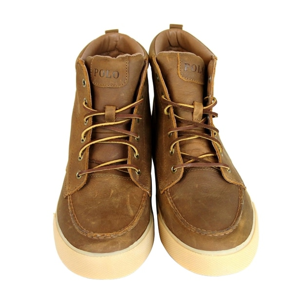 polo tedd leather sneaker boots