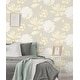 preview thumbnail 26 of 34, NextWall Lotus Floral Peel and Stick Wallpaper