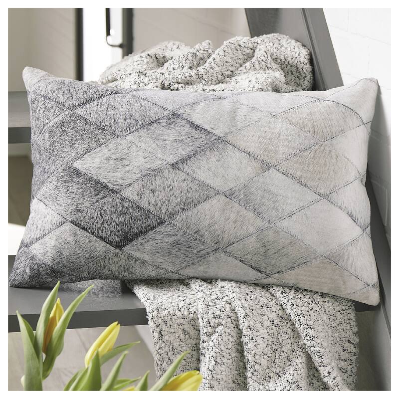 Signature Design by Ashley Pacrich Brown/Gray Pillow (Set of 4) - Pillow Sets - 22"W x 7"D x 14"H - Polyester - Brown/Gray - Set of 3 or More