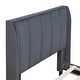 preview thumbnail 36 of 72, Twin/Full/Queen Size Velvet Upholstered Platform Bed Frame with Headboard and Wooden Slats Support, No Box Spring Needed