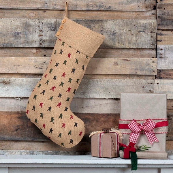Primitive Star Jute Stocking 12x20 - Stocking 12x20. Opens flyout.