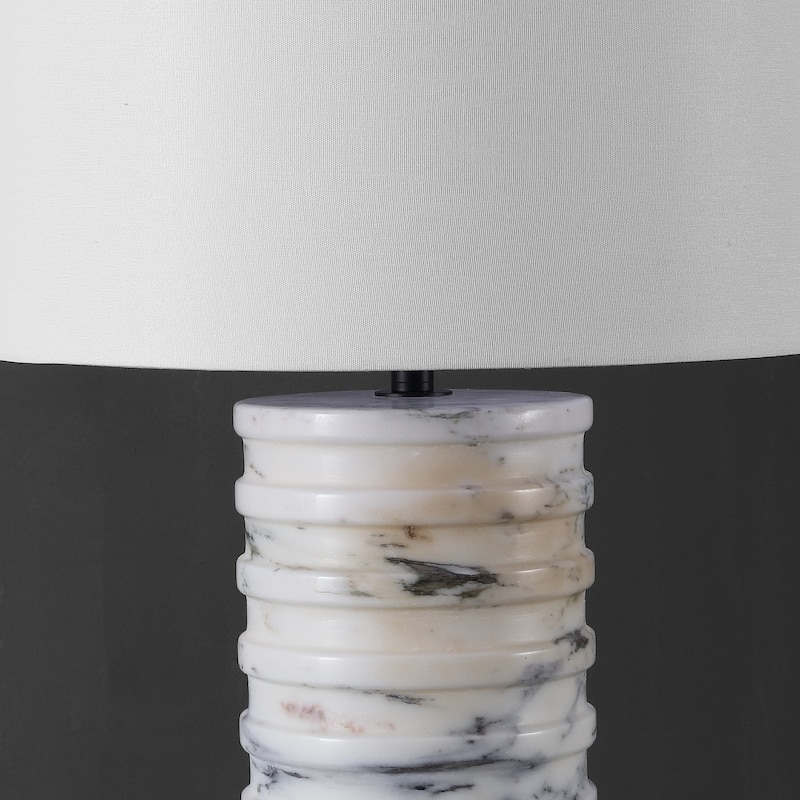 SAFAVIEH Couture Gizelle Round Marble Table Lamp - 16"W x 16"D x 29"H