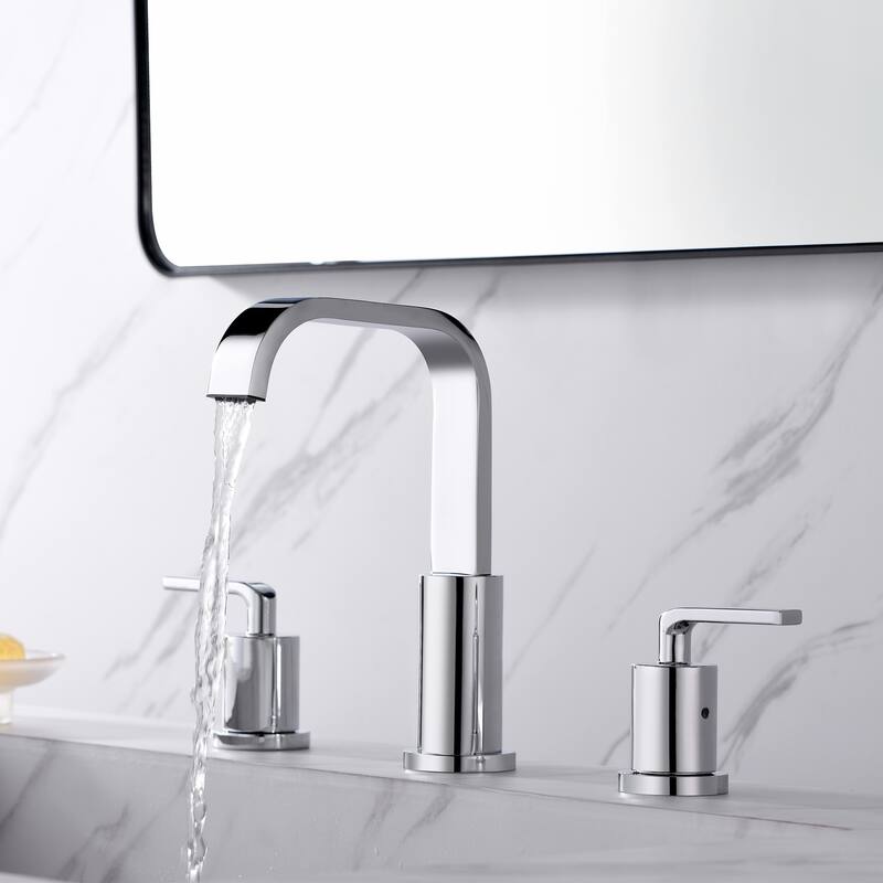 Luxier WSP03-T Widespread Bathroom Faucet with Pop-Up Drain