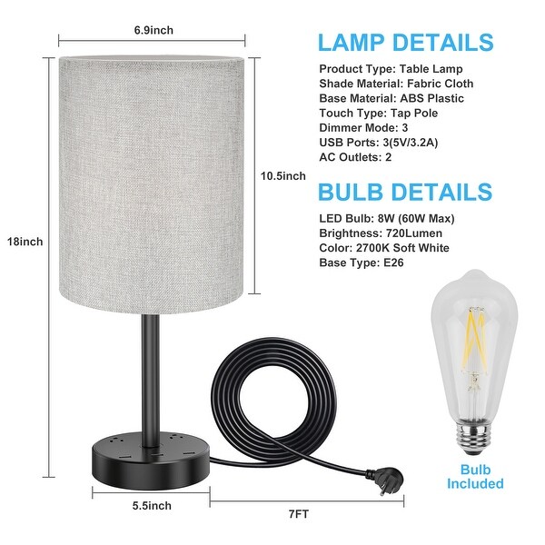 touch control desk lamp