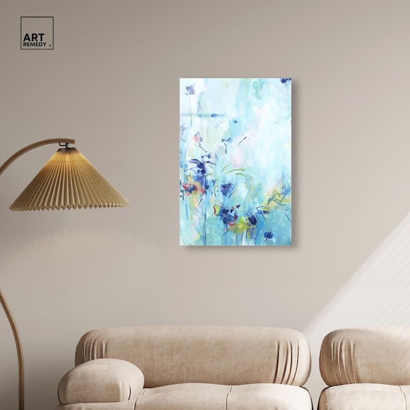 Heavenly Blue I Acrylic by Art Remedy, Ready to Hang