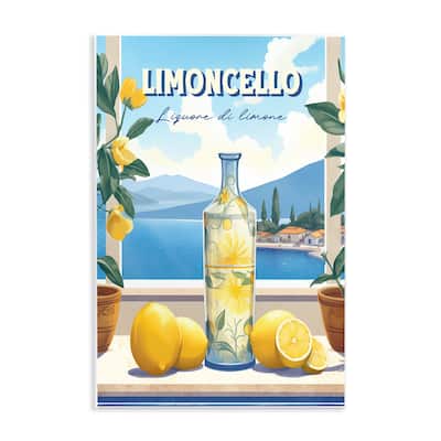 Stupell Limoncello Coastal View Wall Plaque Art Design By Andreas Magnusson