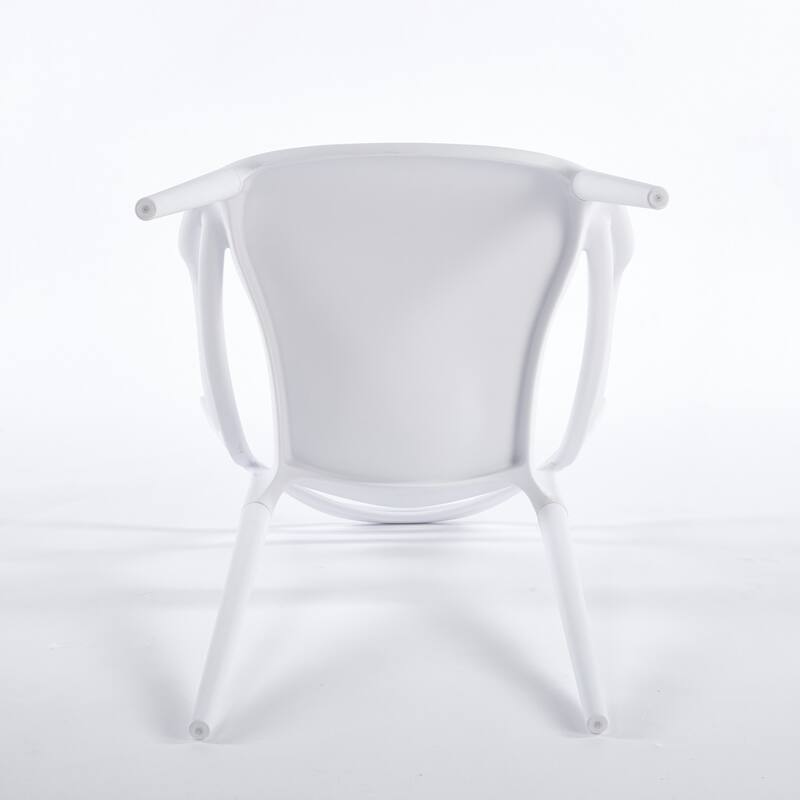 20.47" Plastic Stackable Dining Chair, Set of 4