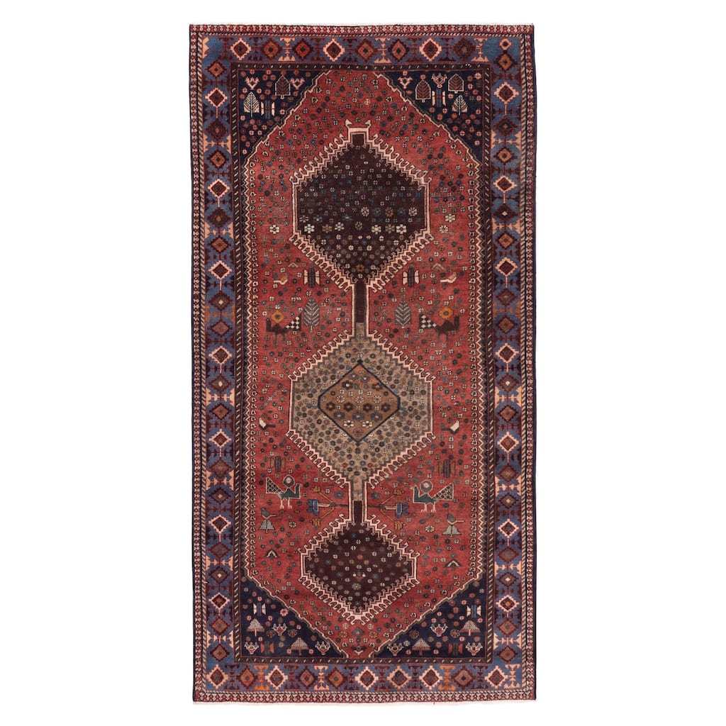 ECARPETGALLERY Hand-knotted Anatolian Vintage Dark Copper Wool Rug - 5'0 x 9'11