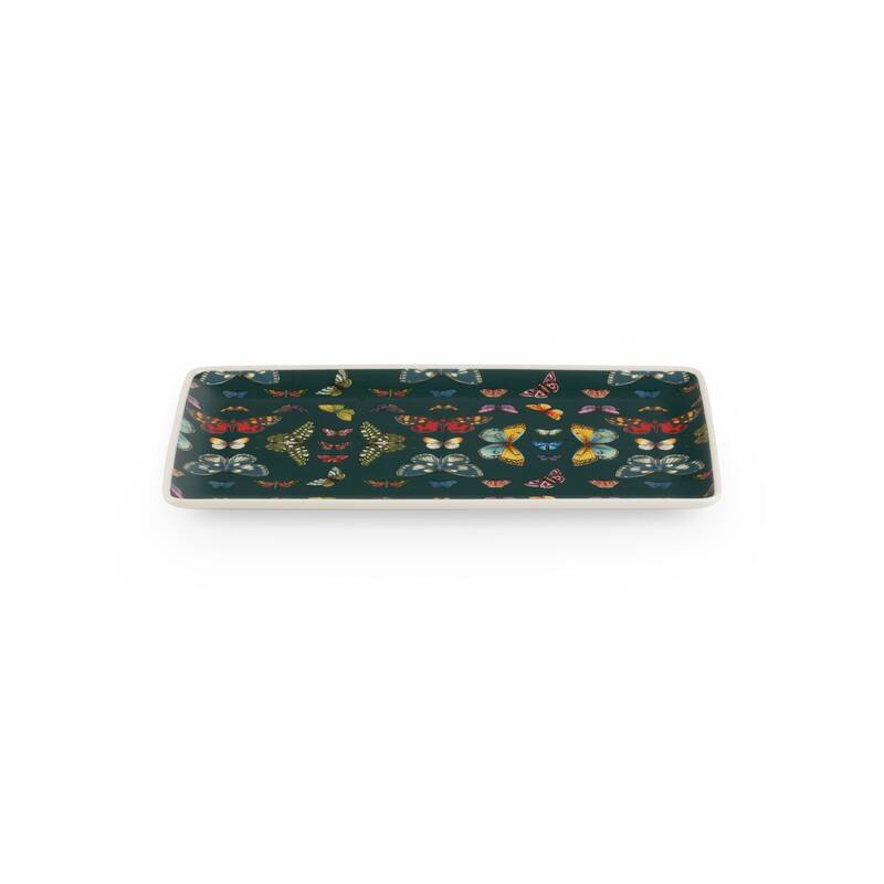 Portmeirion Botanic Garden Harmony Rectangular Tray - 13 x 7.5 Inch