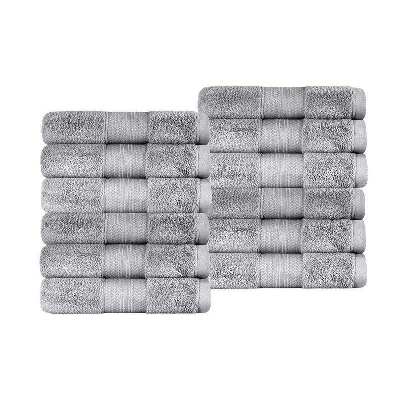 Blue Nile Mills Rio Turkish Cotton Face Towel, Set of 12