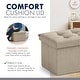preview thumbnail 5 of 5, 2 Pack Small Rectangle Foldable Storage Ottoman