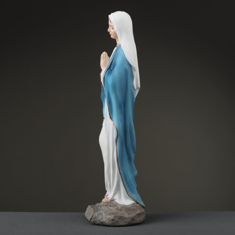 6.1 inches Height Polyresin Our Lady of Lourdes Multicolor Finish Figurine