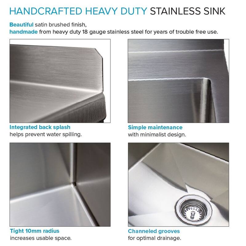 Transolid 28-in W x 22-in D x 35-in H Stainless Steel Laundry Sink and Wash Stand - 28-in x 22-in