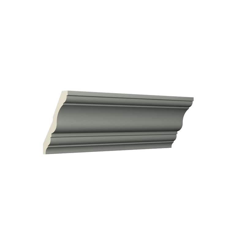 4"H x 2 1/2"P x 4 5/8"F x 96"L Alicia Crown Moulding - 1-Pack