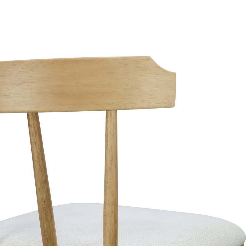 Christopher Knight Home - Olivia Modern Upholstered Solid Rubberwood Counter Stool with Windsor Open-Back Design
