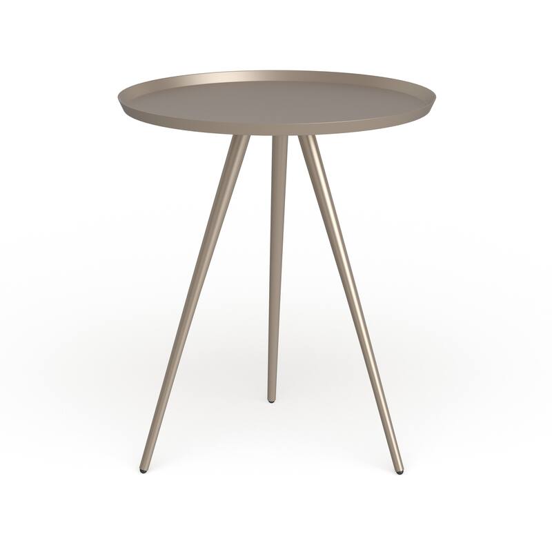 Silver Orchid Madsen Round Flared Side Table