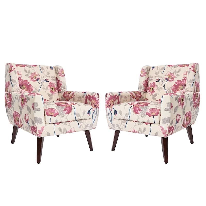 Cotton/ Linen Look Fabric Modern Accent Chair Armchair