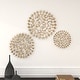 preview thumbnail 27 of 30, Metal Starburst Wall Decor with Cutout Design - Gold or Silver - Set of 3