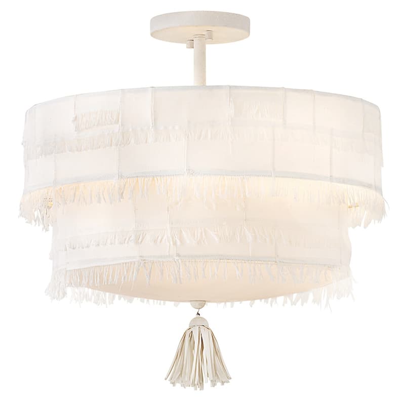 Hinkley Lighting 47421 Baya 4 Light 18" Wide Semi-Flush Ceiling - Textured Plaster