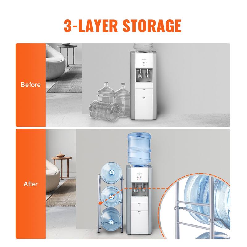 Water Jug Holder Heavy Duty Water Jug Rack for Kitchen, Office, Living Room