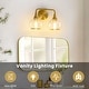 preview thumbnail 55 of 151, Modern Vanity Lights Dimmable Bathroom Light Fixtures with Glass Shade