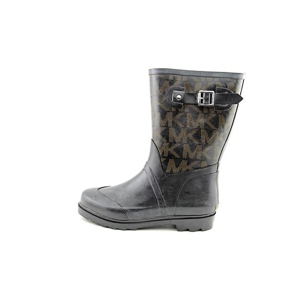 michael kors logo mid rain boots