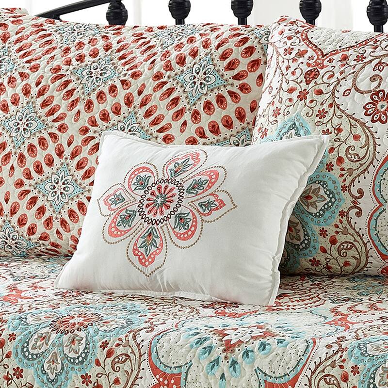 Serenta 6 Piece Cotton Blend Daybed Bedspread Coverlet Set - 75" x 39"