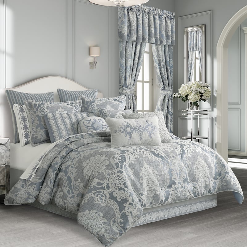 Queensbury Steel Blue Comforter Set