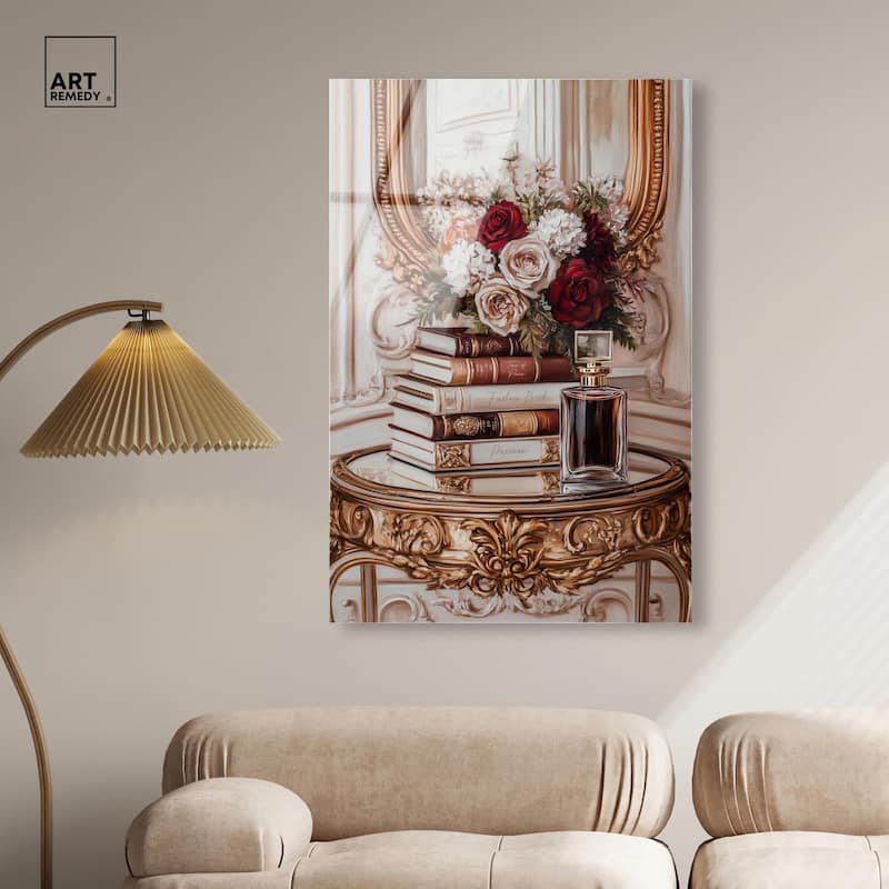 Lovely Mirror Glam Books Acrylic by Art Remedy, Ready to Hang