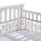 preview thumbnail 11 of 24, BreathableBaby Breathable Mesh Liner for Full-Size Cribs, Classic 3mm Mesh (Size 4FS Covers 3 or 4 Sides) Forest Fun Pink